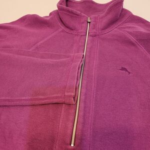 Tommy Bahama, 1/4 Zip‎ Pullover, Purple, Pockets, size Large